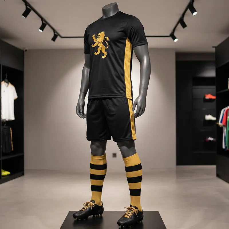 Custom Black and Gold Soccer Apparel | Designer Collection