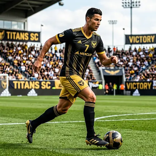 Black and Gold Soccer Uniform Design