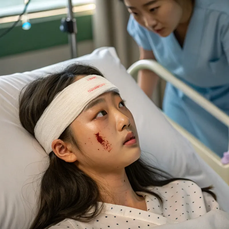 Korean Teen in Hospital: Concerning Injury