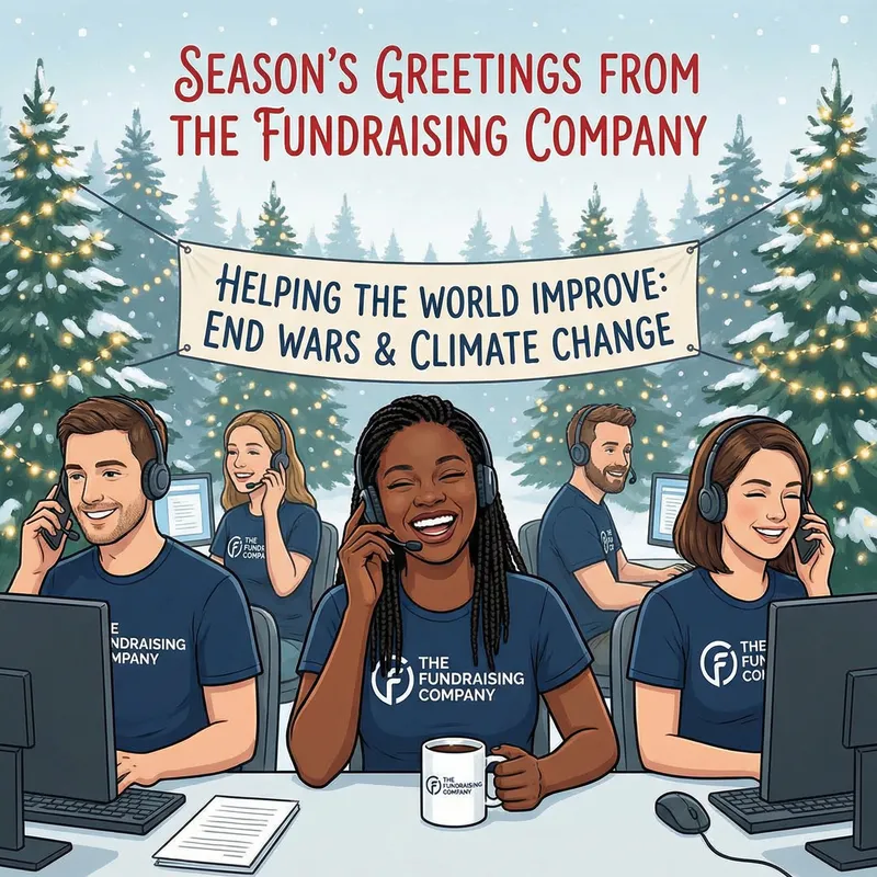 Christmas Card Design - Fundraising Company Celebration