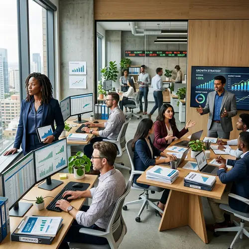 Diverse Business Passion in Contemporary Office Environment