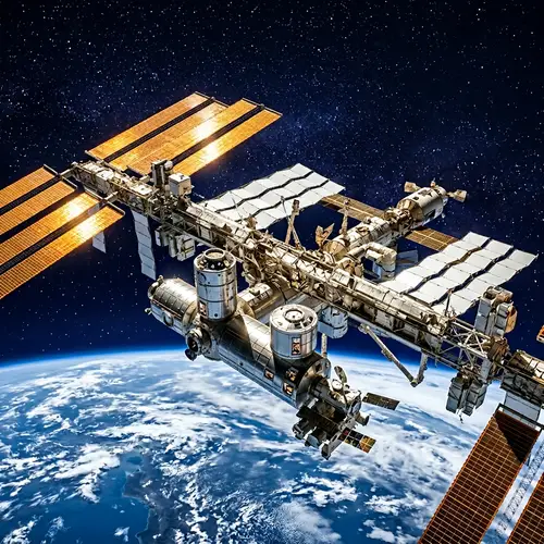 International Space Station (ISS) - Marvel of Modern Science Floating in Space