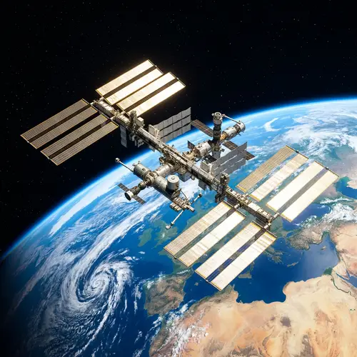 International Space Station in Space - Marvel of Modern Engineering