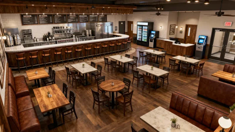 Stunning 110-Seat Bistro 3D Model Design