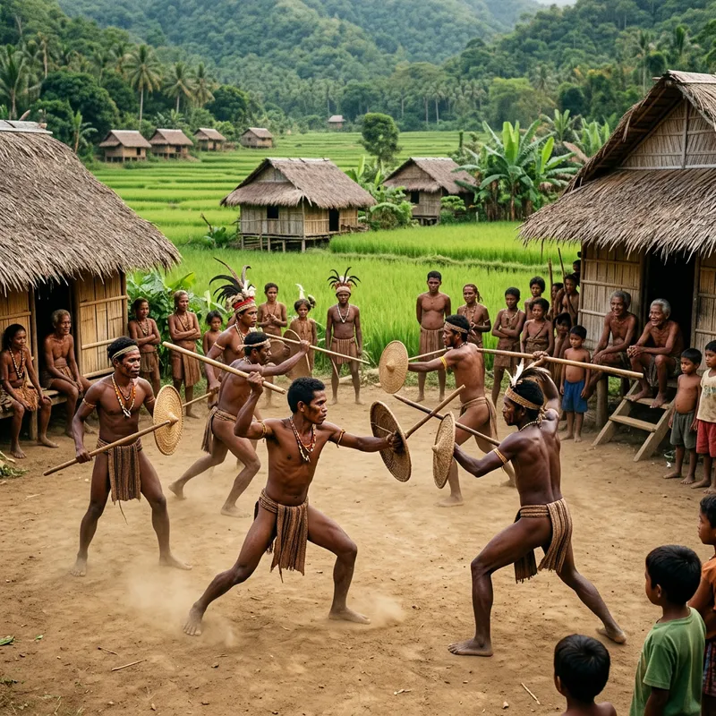 Indigenous Aeta Tribal Combat in the Philippines