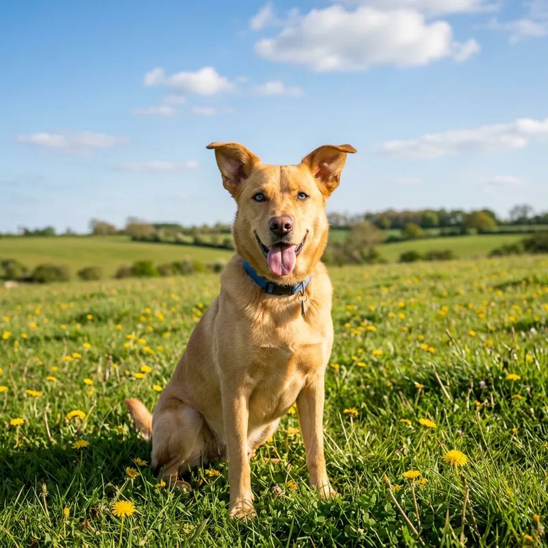 Beautiful Dog Enjoying Nature Beautiful Dog Enjoying Nature