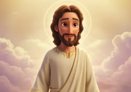 Pixar Style Image of the Sacramented Jesus