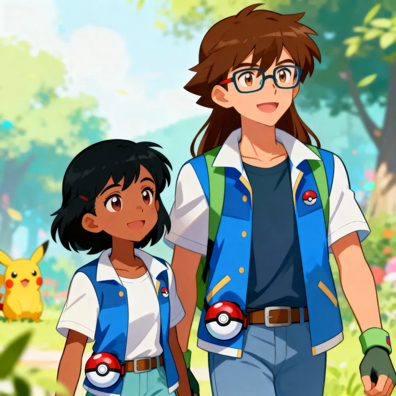 Pokemon Trainer Couple: Diverse Characters
