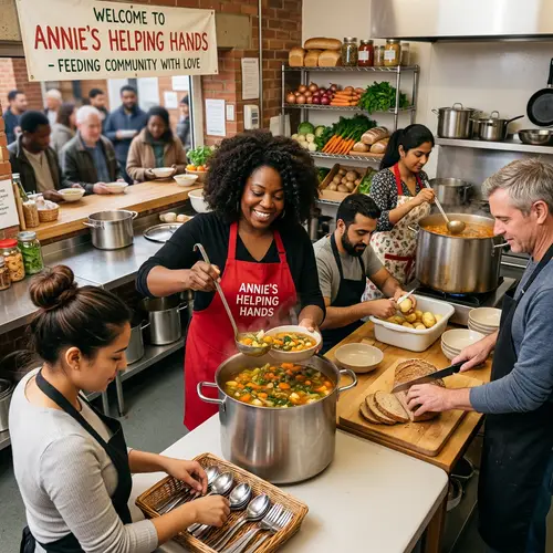 Annie's Helping Hands: Unity and Charity in Action