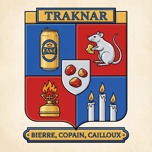 Stylish Coat of Arms Design Inspired by France