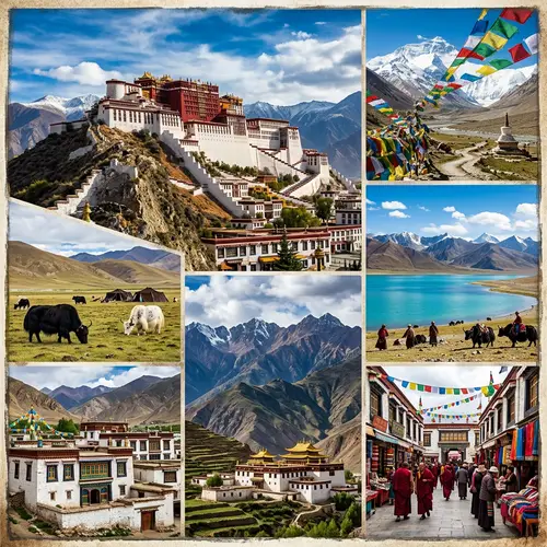 Discover the Majesty of Tibet | Scenic Collage