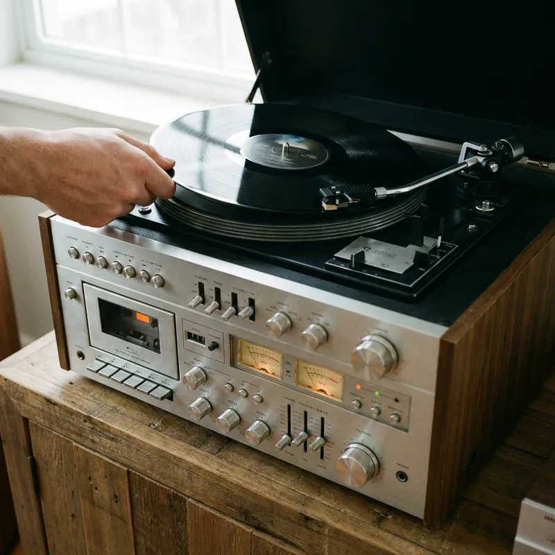 Change Vinyl on Double Deck Music System