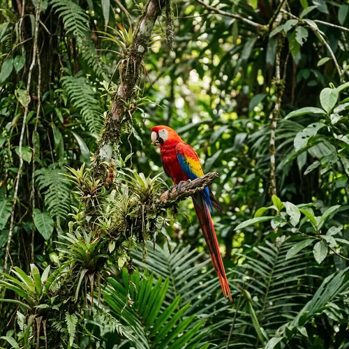 Parrot in Natural Habitat