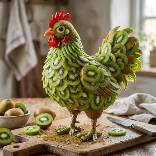 Kiwi Chicken: A Fun Fruit Creation