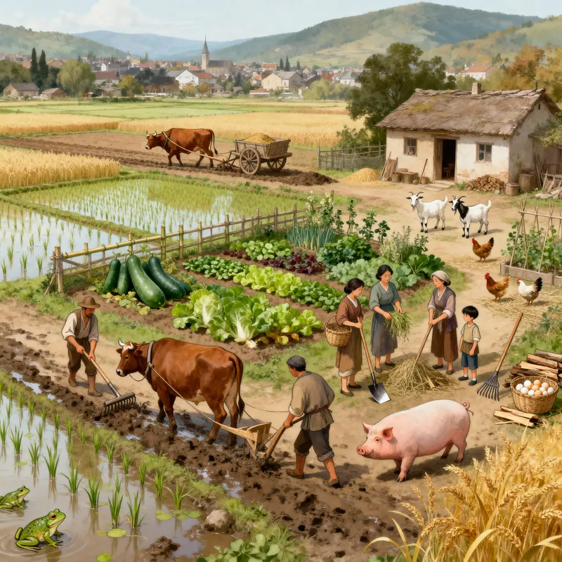 Life on a Family Farm: Agriculture in a Feudal System