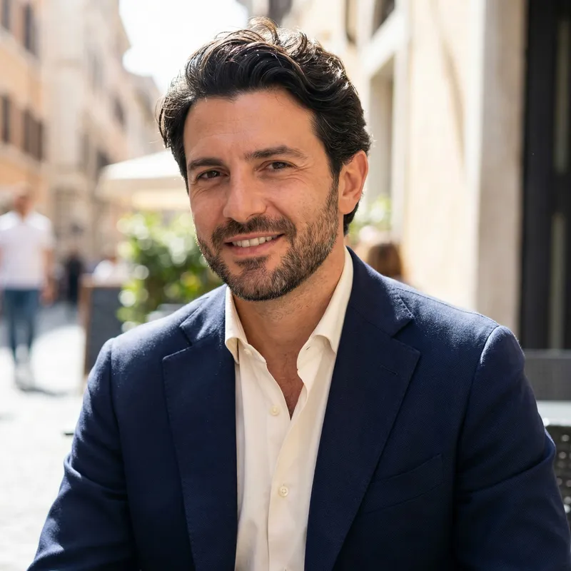 Stylish Italian Male in His 30s