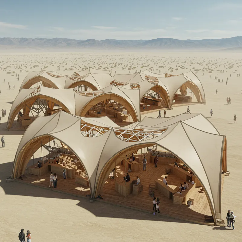 Coachella's Modular Structure: Harmonizing Nature & Art