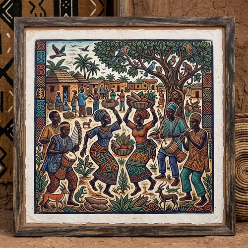African Printmaking | Nigerian Art Style