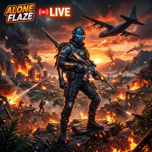 Beautiful Free Fire Background with Alone Flaze Live