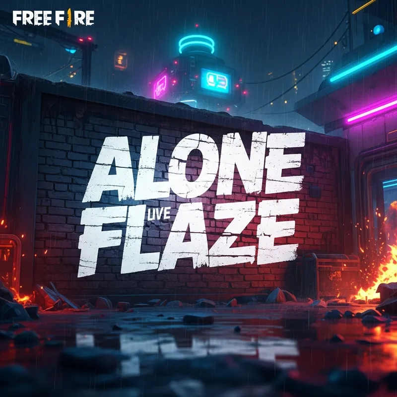 Beautiful Free Fire Background with Alone Flaze Live