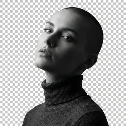 Captivating Monochrome Female Model Photography