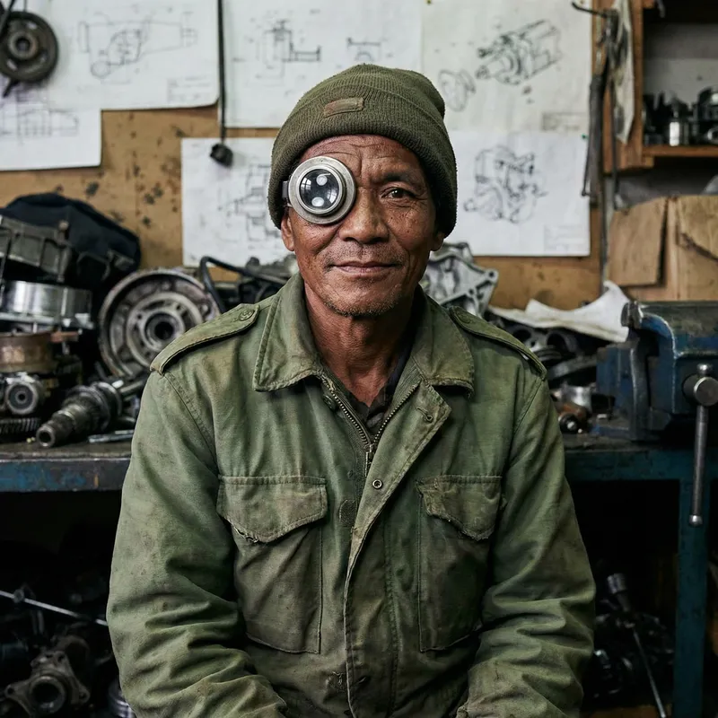 Realistic Mike Wazowski Human Representation