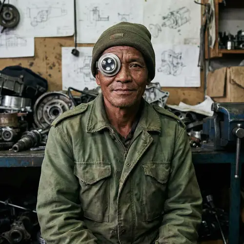 Realistic Mike Wazowski Human Representation