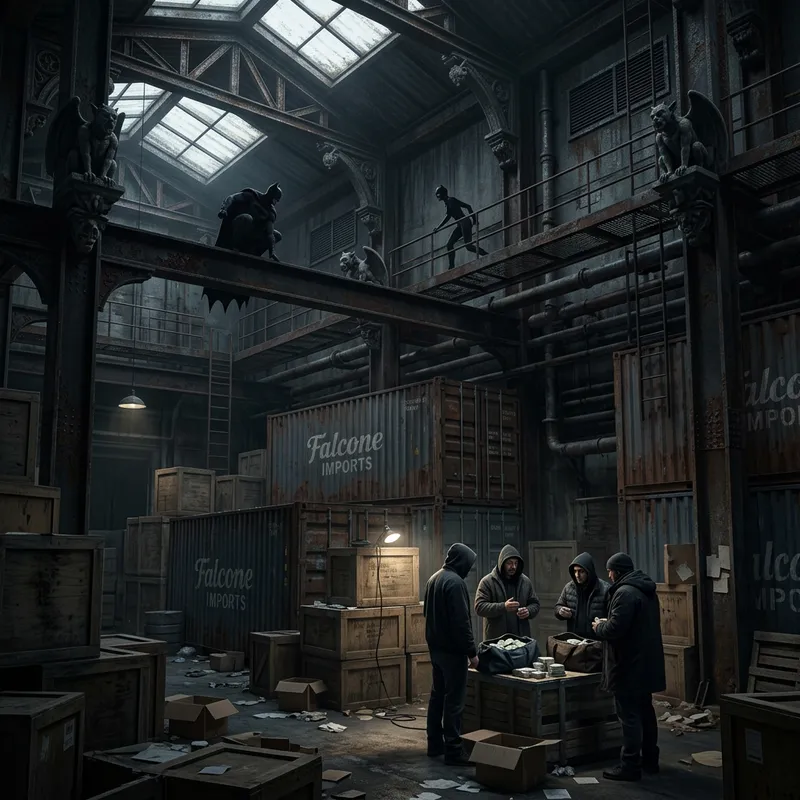 Explore the Abandoned Falcone Warehouse Scene