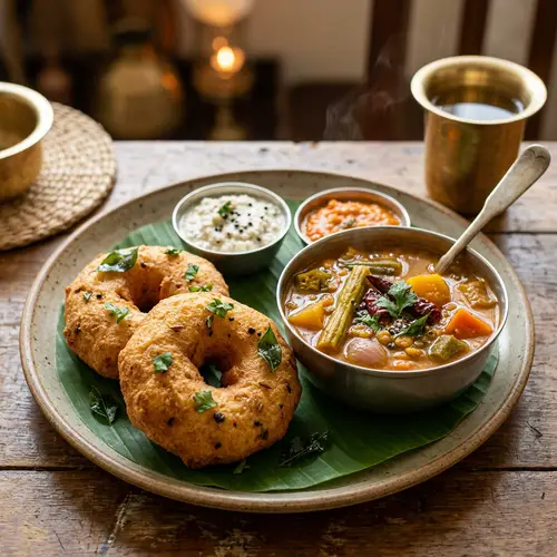 Crispy Medu Vada with Delicious Sambar Recipe