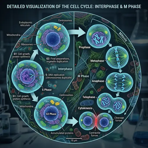 Visualizing Cell Cycle: Interphase & M Phase in Detail
