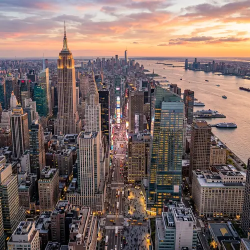 Stunning New York City Skyscrapers: Aerial Views