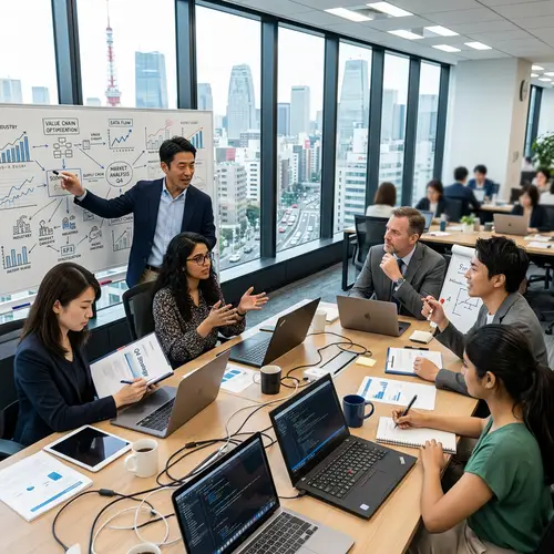 Dynamic Project Planning in Tokyo's Modern Office