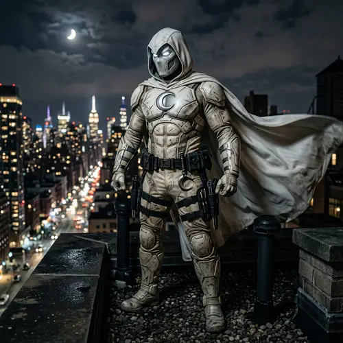 Realistic Moon Knight Costume Inspired Look