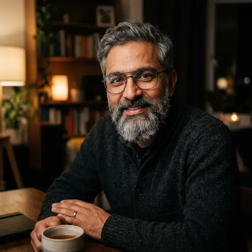 Realistic Portrait of a Mixed Race Man