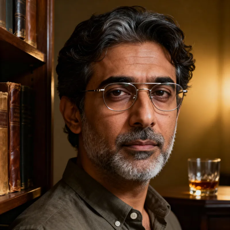 Realistic Portrait of a Mixed Race Man