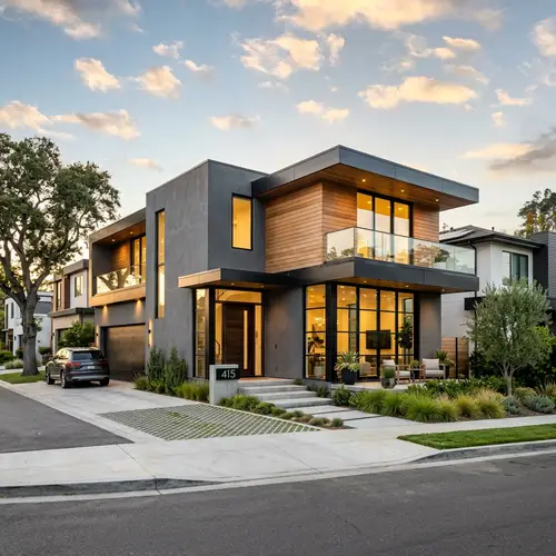 Stunning Urban Modern House Exterior Photography