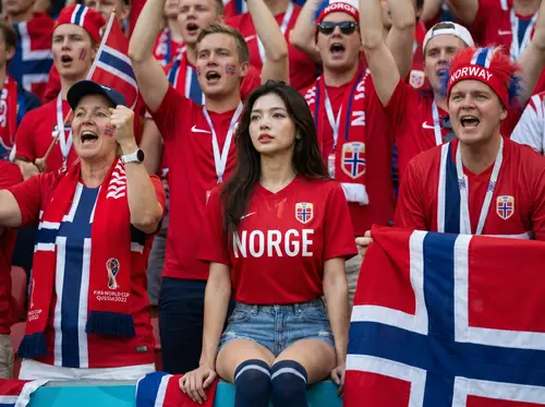 Sexy Norwegian Football Outfit at FIFA World Cup