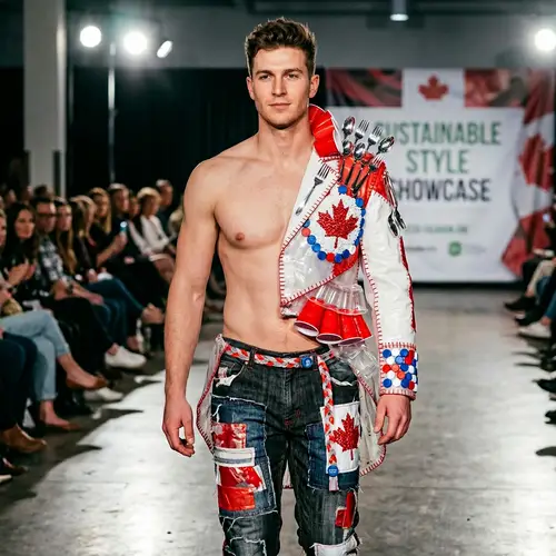 Unique Male Costume Design with Repurposed Materials