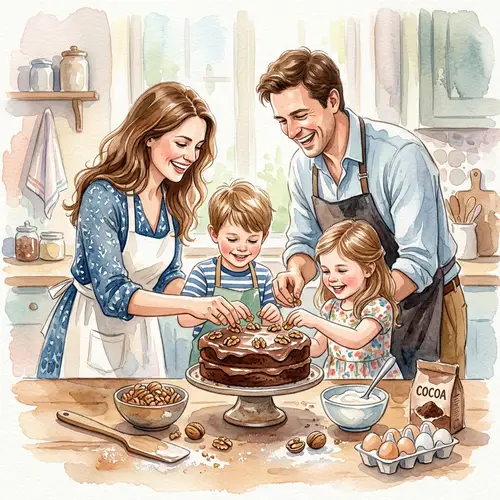 Warm Family Gathering in a Cozy Kitchen