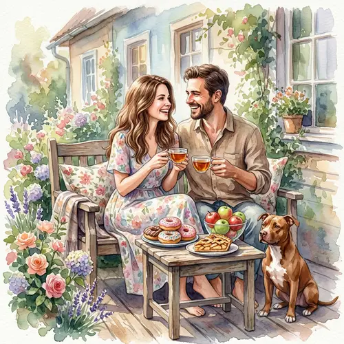 Cozy Porch Moments: A Watercolor Painting