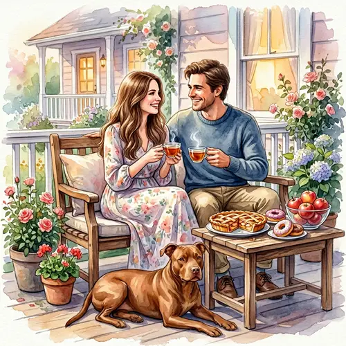 Cozy Porch Tea Time with Loved Ones