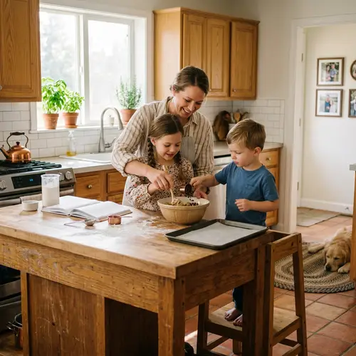 Cozy Kitchen Moments: Family Baking Joy