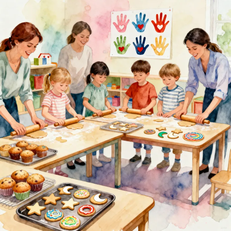 Joyful Kindergarten Baking with Kids and Teachers Joyful Kindergarten Baking with Kids and Teachers