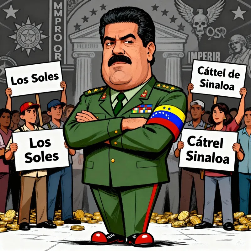 Political Caricature of Nicolás Maduro: Satirical Art