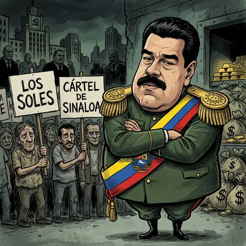 Political Caricature of Nicolás Maduro: Satirical Art
