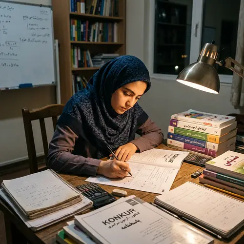 Middle-Eastern Girl Preparing for Konkur Exam | Exam Preparation Tips