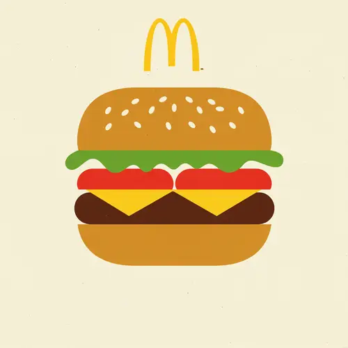 Abstract McDonald's Art - Bauhaus Inspired Design