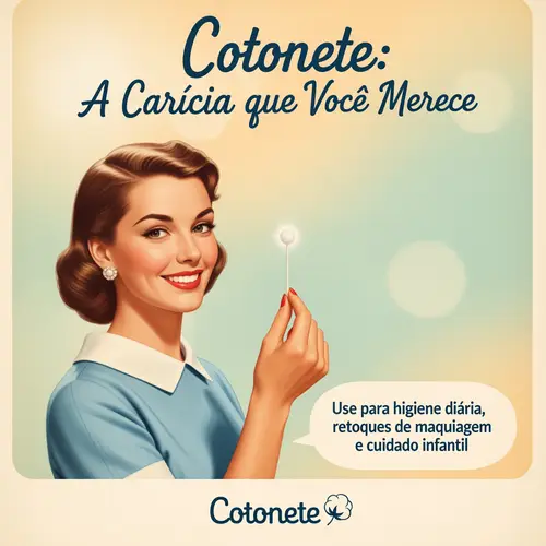 Effective Cotton Swabs Advertising Poster
