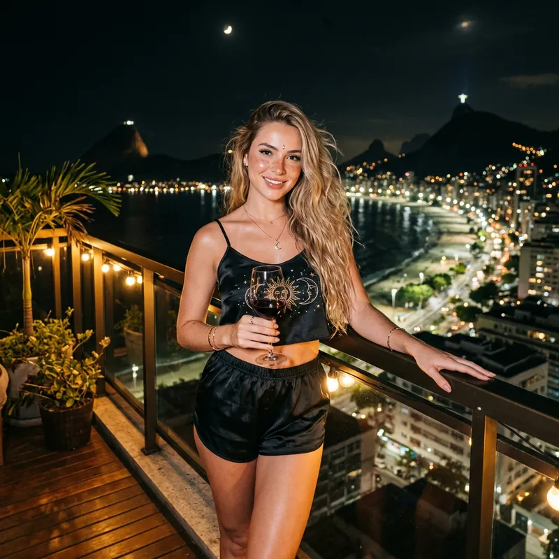 Stylish Valentine's Day Moon & Sun Pajamas for Women