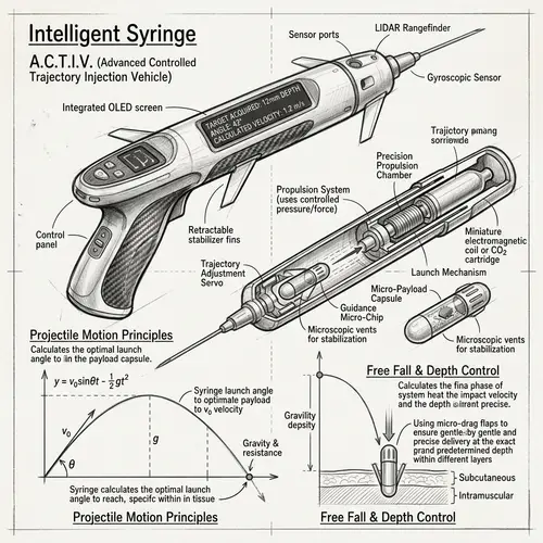 Intelligent Syringe: Enhancing Injection Accuracy with Projectile Motion & Free Fall Principles